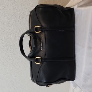 Burberry Black Leather Speedy Bag Authentic